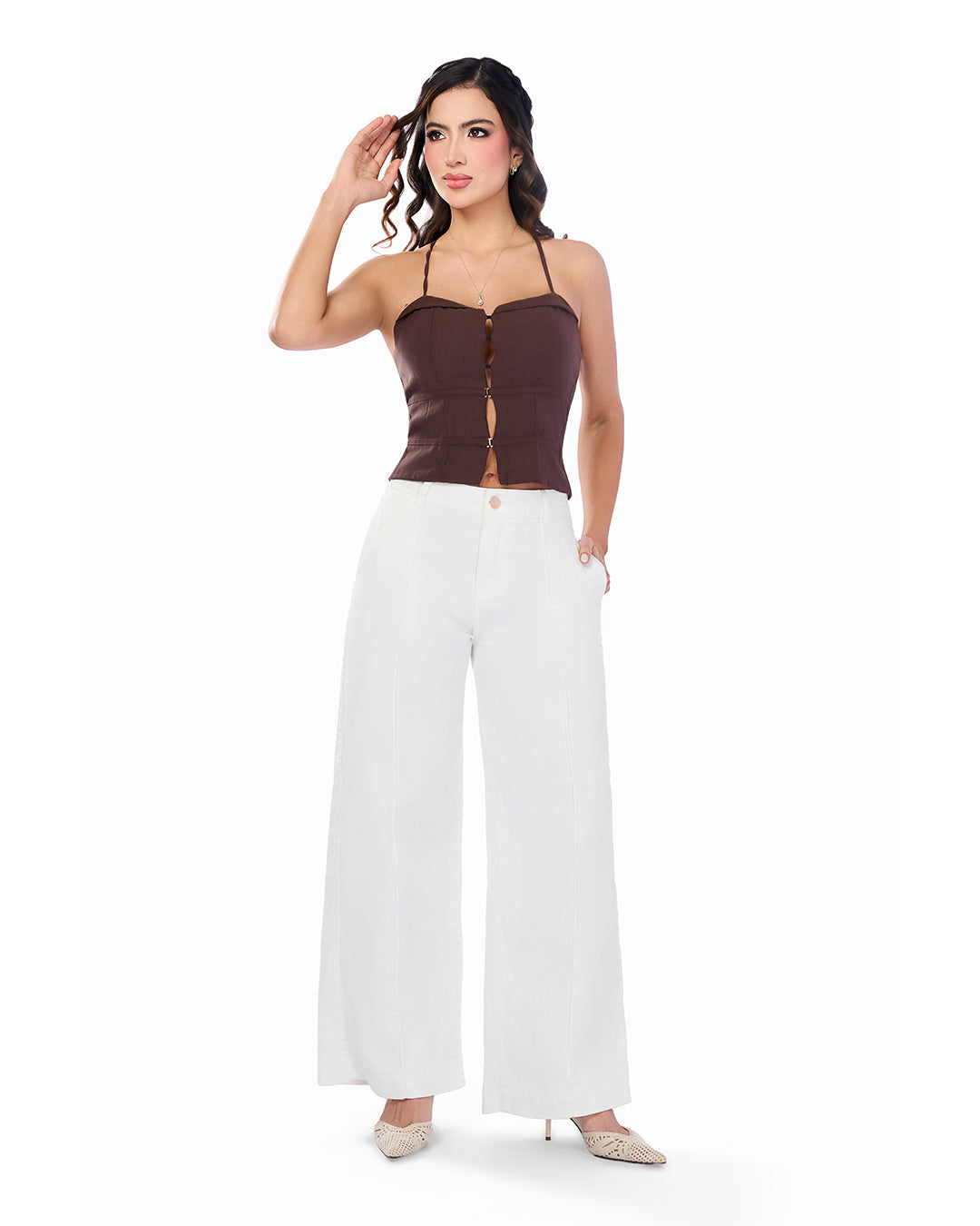 16628 Wide Leg Marfil
